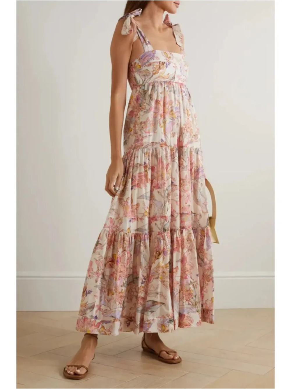 Zimmerman Cira Shoulder Tie Dress